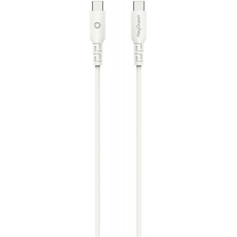 Image de  Cordon USB type C vers C 1,2m blanc 