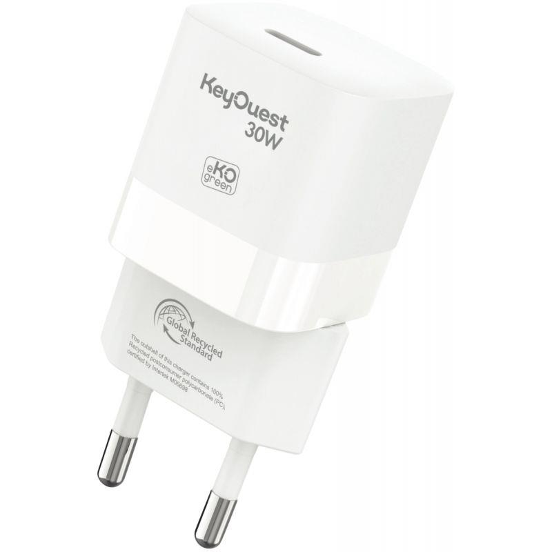 Image de  Chargeur secteur 1 port USB-C 30W blanc 