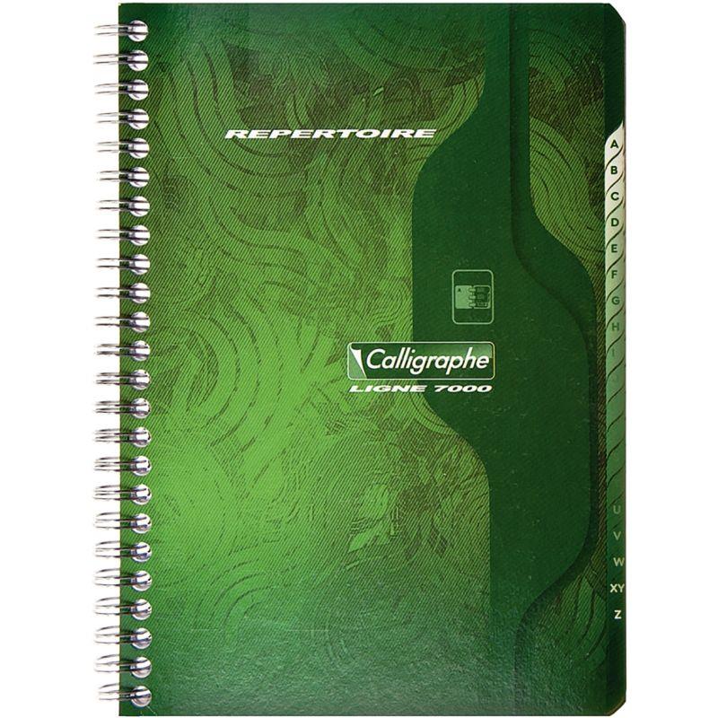 Image de  Répertoire à reliure intégrale 180 pages, format A5, quadrillé 5x5, papier 70g 