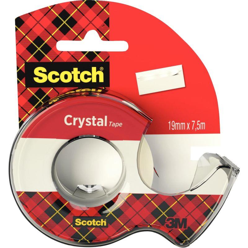 Image de  Rouleau adhésif Scotch Cristal 19mmx7,5m + dévidoir 