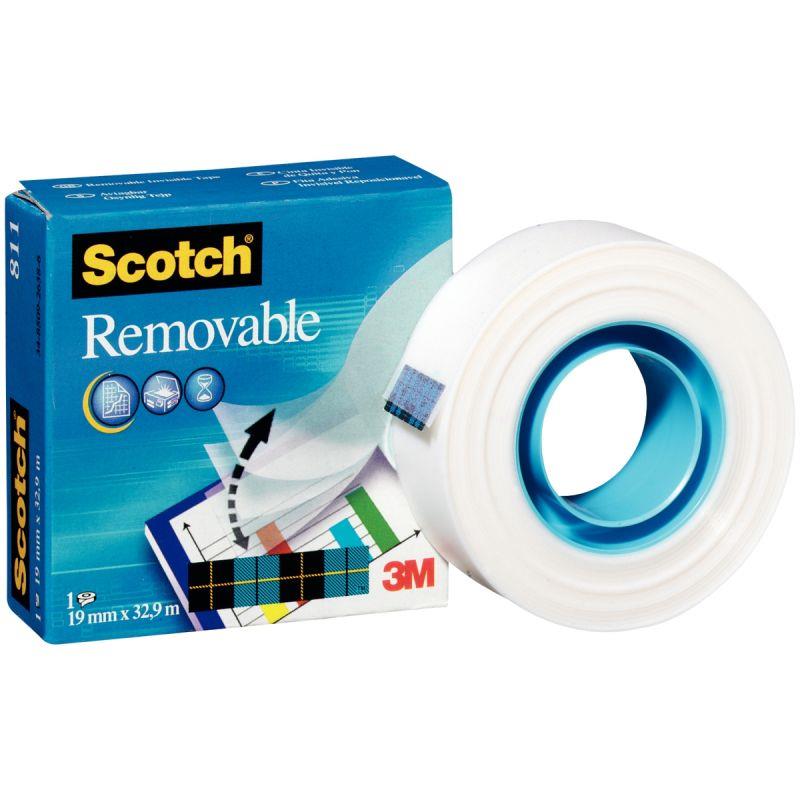 Image de  Rouleau adhésif repositionnable Scotch  19mmx33m 