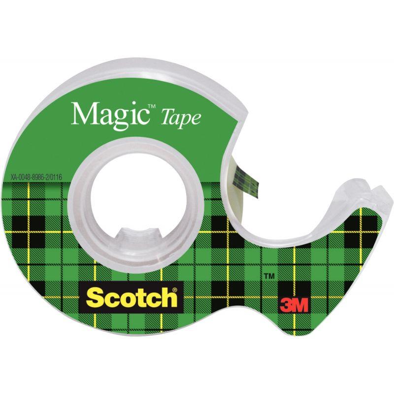 Image de  Rouleau adhésif Scotch Magic et dévidoir 19mmx7,5m 