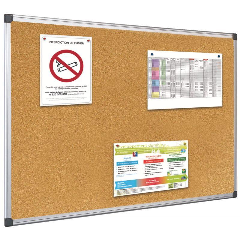 Image de  Tableau liège lg90xL120cm avec encadrement alu 