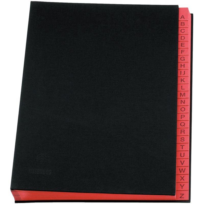 Image de  Trieur alphabétique toilé 25 compartiments, noir 