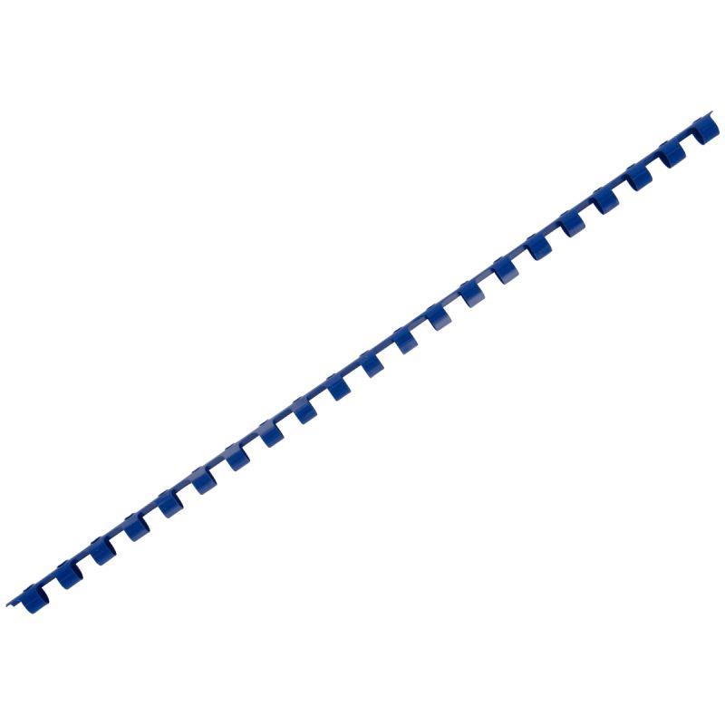 Image de  Boîte de 100 reliures plastiques couleur Ø 8mm bleu 
