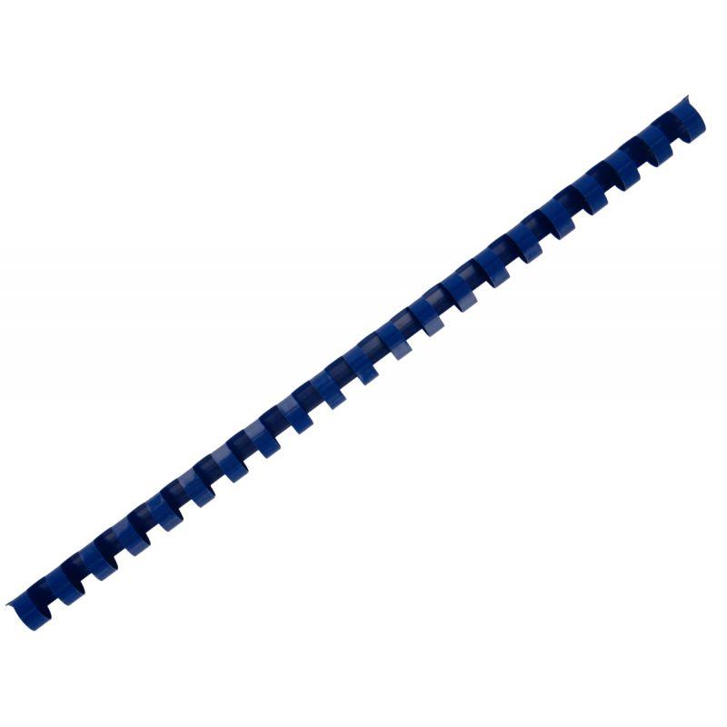 Image de  Boîte de 100 reliures plastiques couleur Ø 12mm bleu 