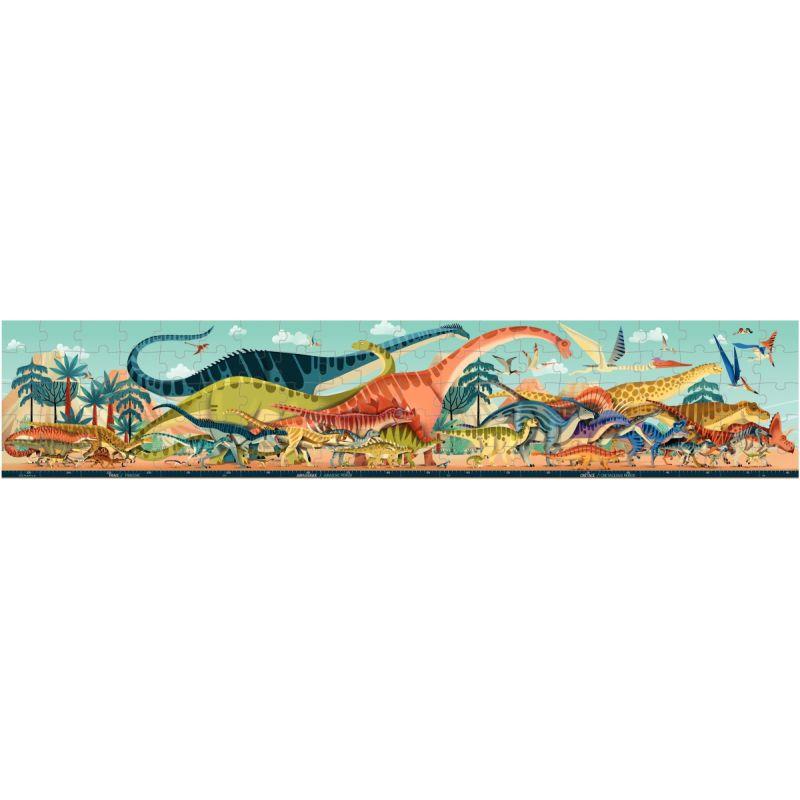 Image de  Puzzle panoramique 100 pièces, l''ère des dinosaures 