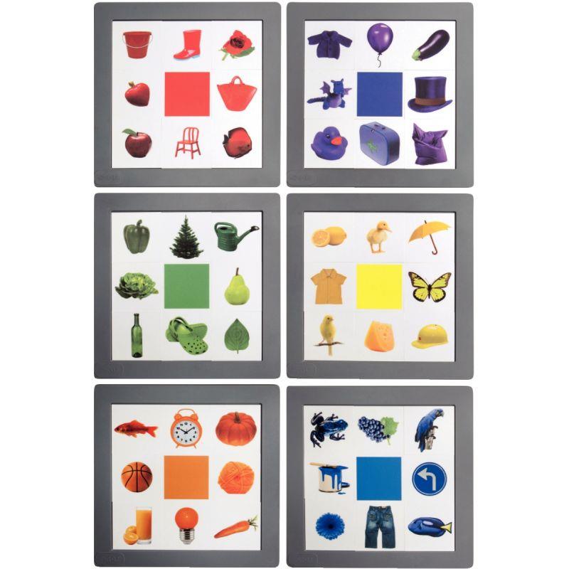 Image de  Lot de 6 puzzles association, les couleurs 