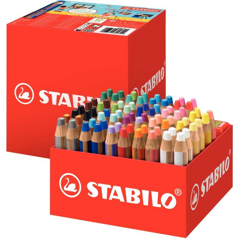 Image de  Maxi schoolpack de 76 woody + 4 taille-crayons 