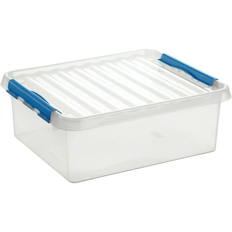 Image de  Boite de rangement QLINE 25L transparente 