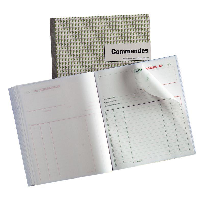 Image de  Manifold Commandes NCR format 21 x 18 cm 50 triplicatas autocopiants 