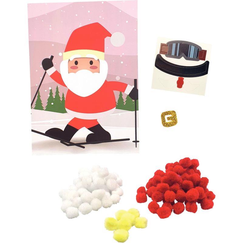 Image de  Kit père noel en pompons 