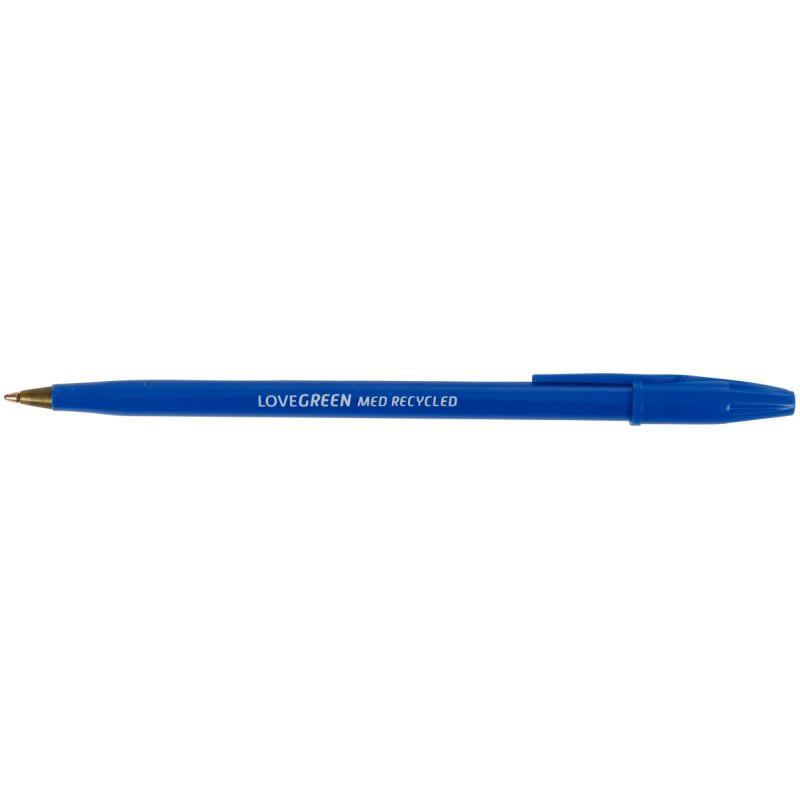 Image de  Stylo bille Lovegreen pointe moyenne bleu 