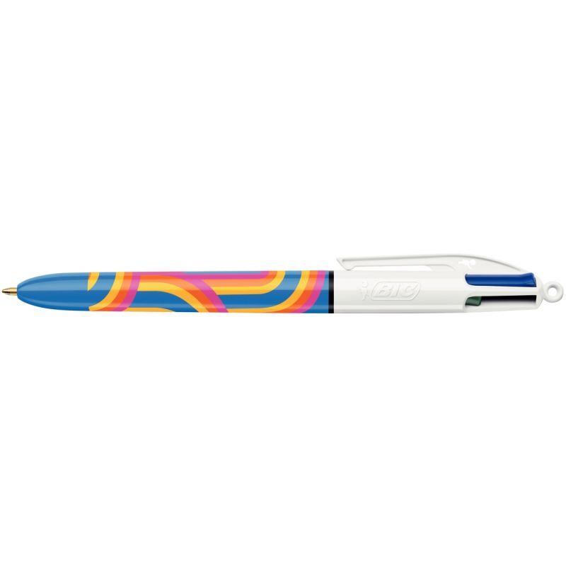 Image de  Stylo bille 4 couleurs Lines blue 