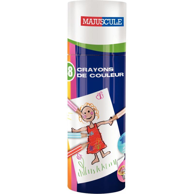 Image de  Pot de 48 crayons de couleur Majuscule assortis 