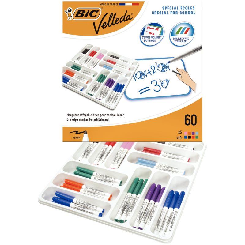 Image de  Classpack de 60 feutres Velleda 1741 assortis 