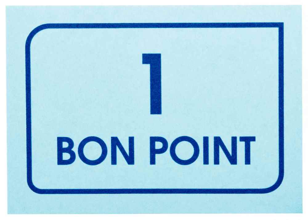 Image de  Paquet de 20 planches de 50 bons points 