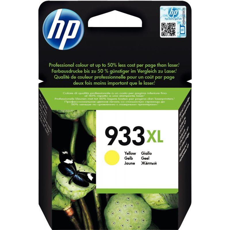 Image de  HP 933XL cartouche d''encre jaune grande capacité authentique (CN056AE) 