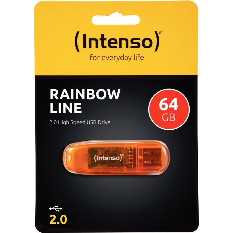 Image de  Clé USB 2,0 Intenso Rainbow 64 Go 