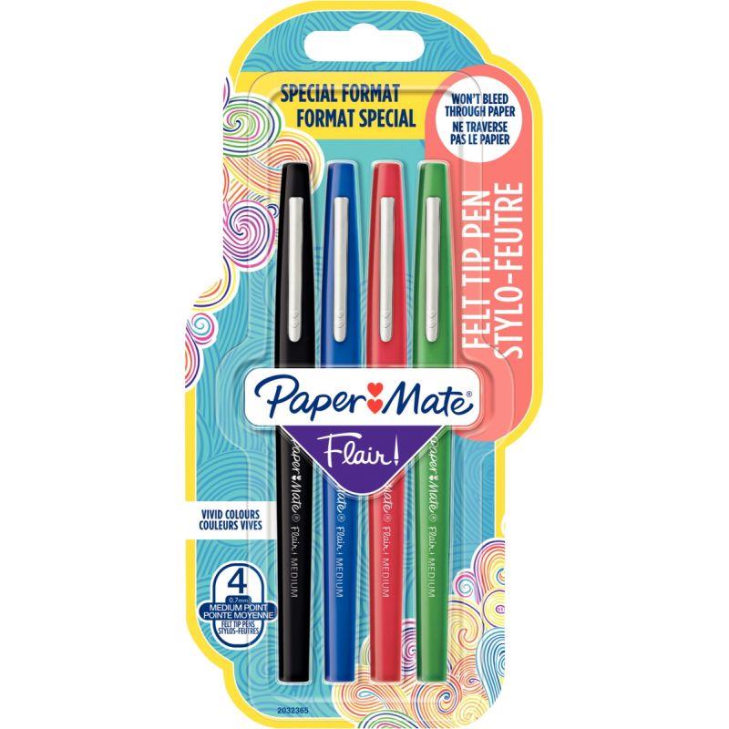 Image de  Pochette de 4 feutres Flair Original assortis 