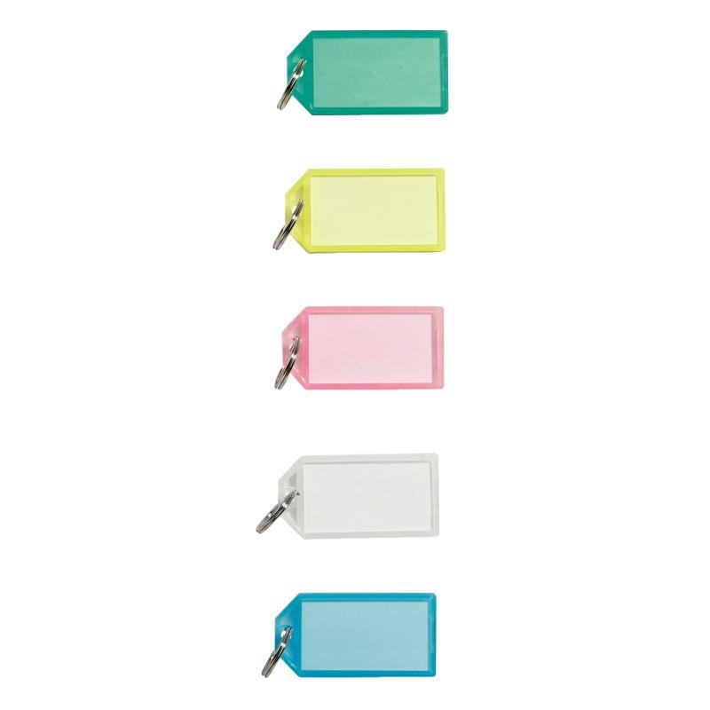 Image de  Sachet 50 porte-clés avec étiquettes assortis 