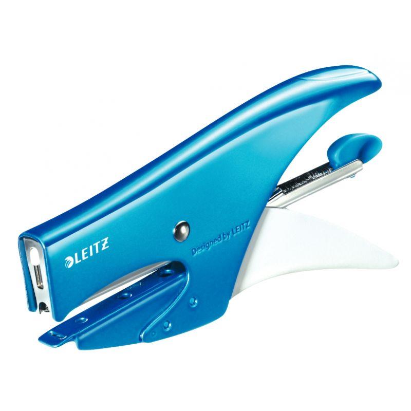 Image de  Agrafeuse pince Wow 5531 15 feuilles bleu 
