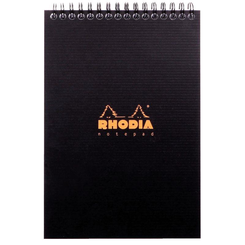 Image de  Bloc-notes RHODIACTIVE à reliure intégrale, format A5, 80 feuilles, quadrillé 5x5, papier 90g 