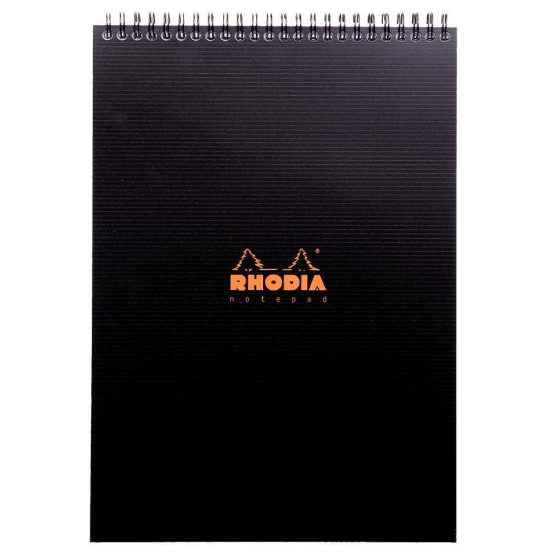 Image de  Bloc-notes RHODIACTIVE à reliure intégrale, format A4, 80 feuilles, quadrillé 5x5, papier 90g 