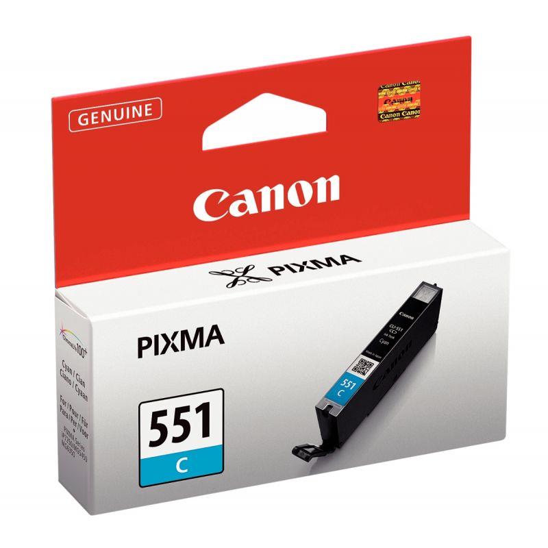 Image de  Canon 551 cartouche jet d''encre cyan authentique (CLI551C) 