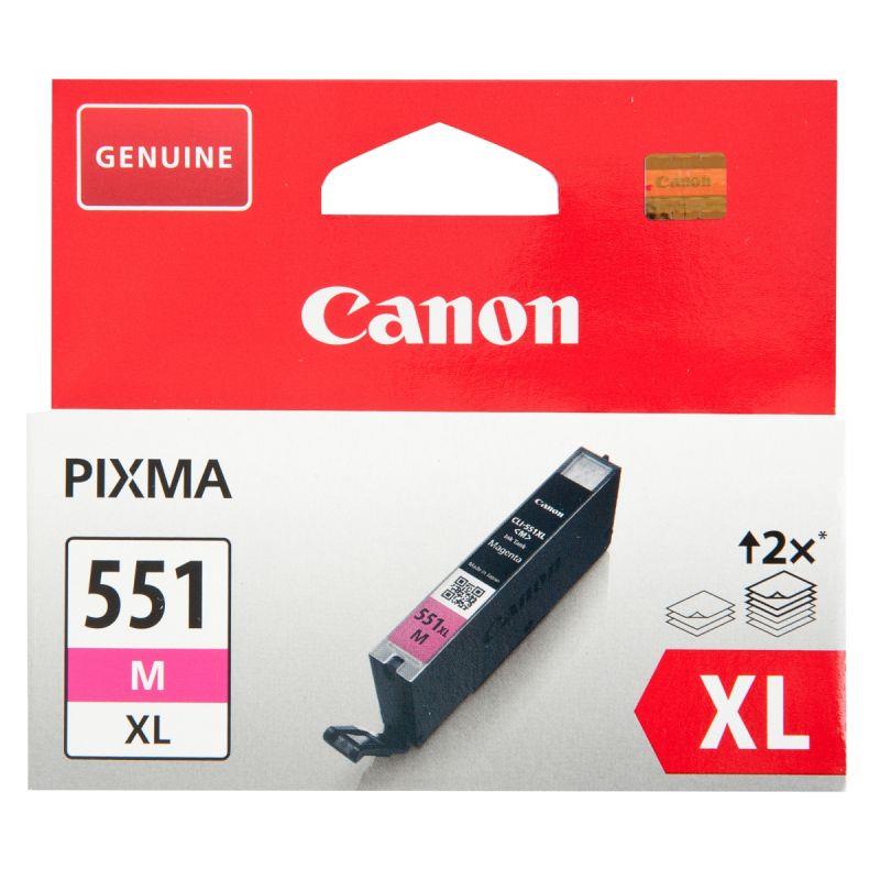 Image de  Canon 551XL cartouche jet d''encre magenta haute capacité authentique (CLI551M XL) 