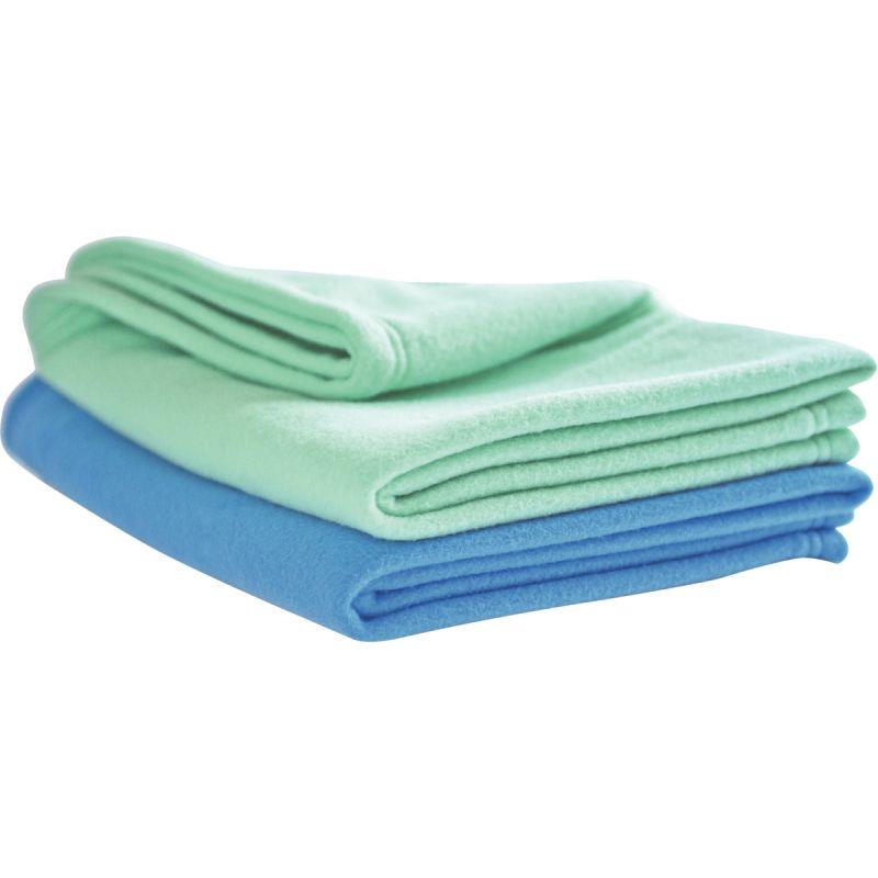 Image de  Couverture polaire polyester 150x100cm azur 