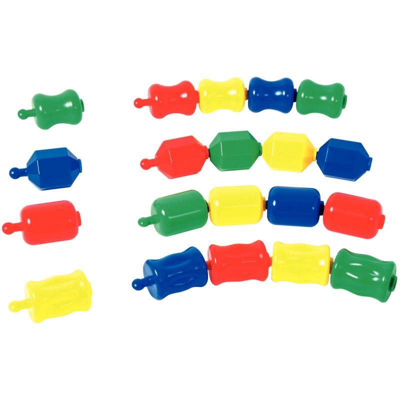 Image de  Sac de 32 perles clics XXL assorties 