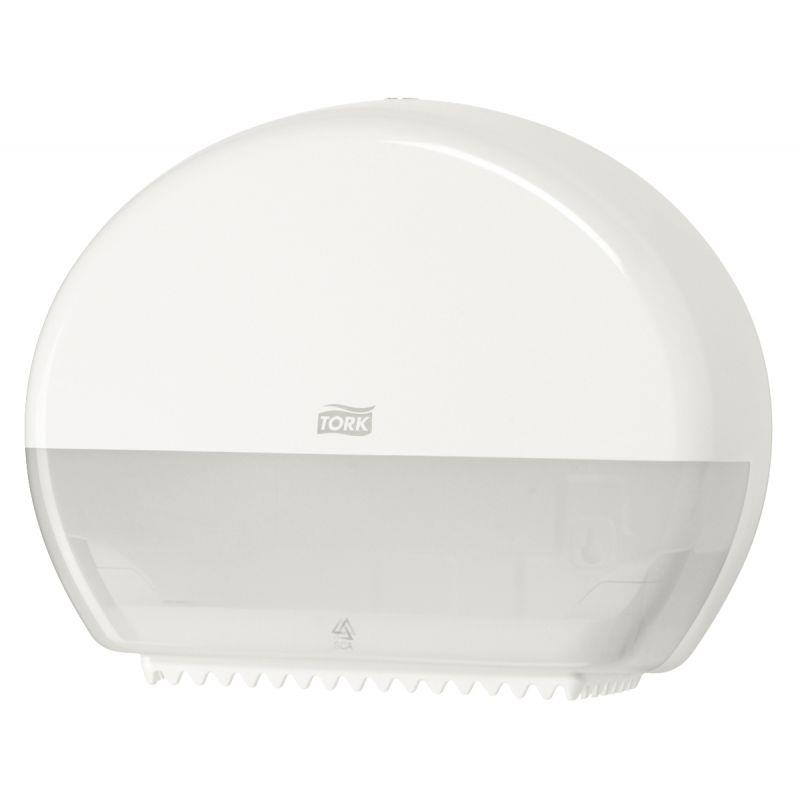 Image de  Distributeur de papier hygiénique JUMBO T2 blanc 