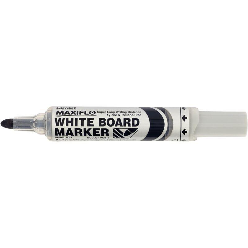 Image de  Marqueur tableau blanc Maxiflo pointe ogive 6mm noir 