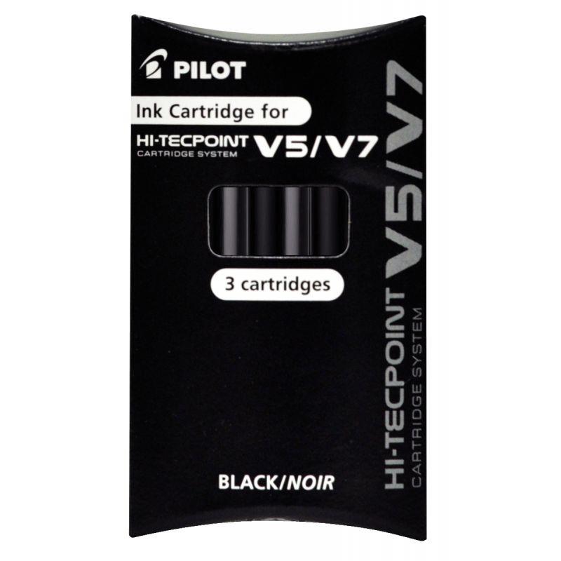 Image de  Etui de 3 recharges V5/V7 noire 