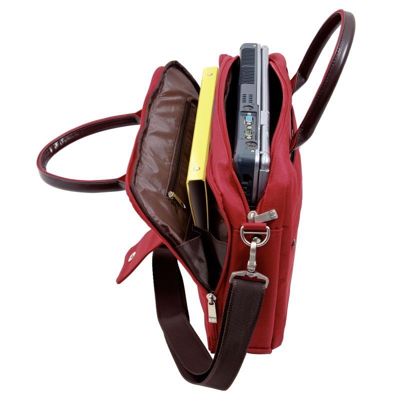 Image de  Sacoche femme pour ordinateur portable jusqu''à 15,6 coloris rouge 