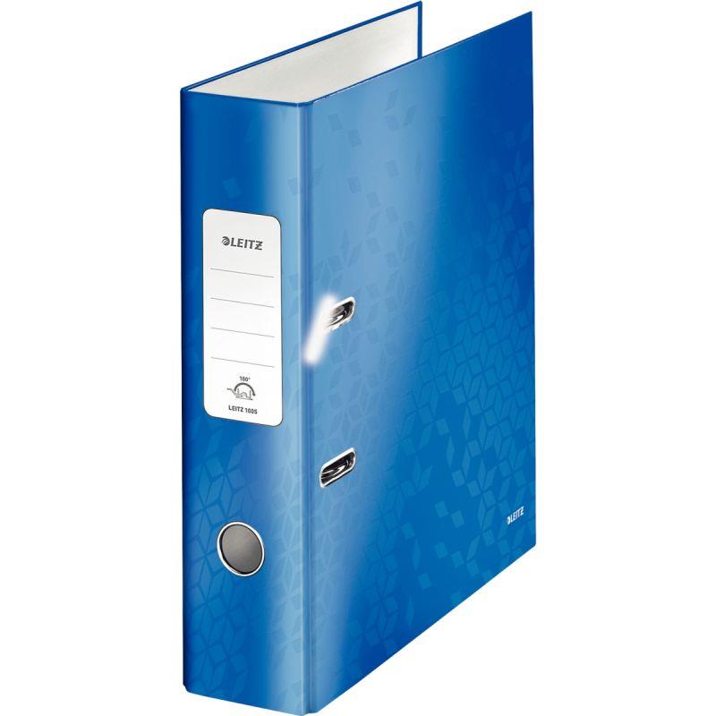 Image de  Classeur à levier 180° WOW pour format A4, dos 8 cm, bleu 