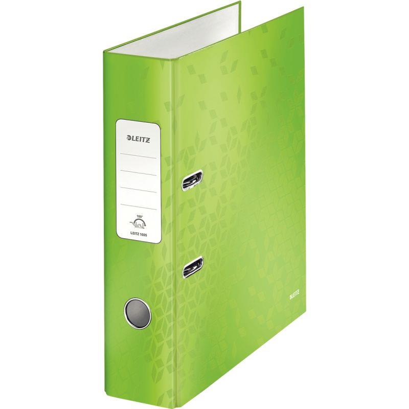 Image de  Classeur à levier 180° WOW pour format A4, dos 8 cm, vert 
