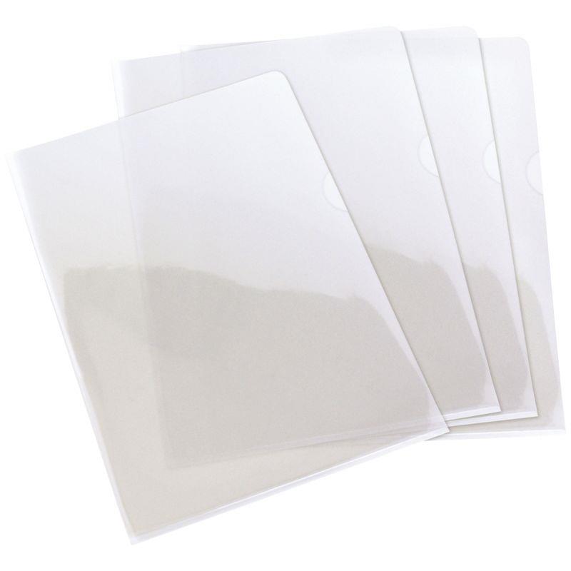 Image de  Sachet de 50 pochettes coin en PVC lisse, incolore 