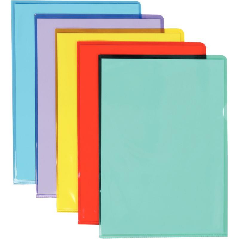Image de  Sachet de 50 pochettes coin en PVC lisse, coloris assortis 