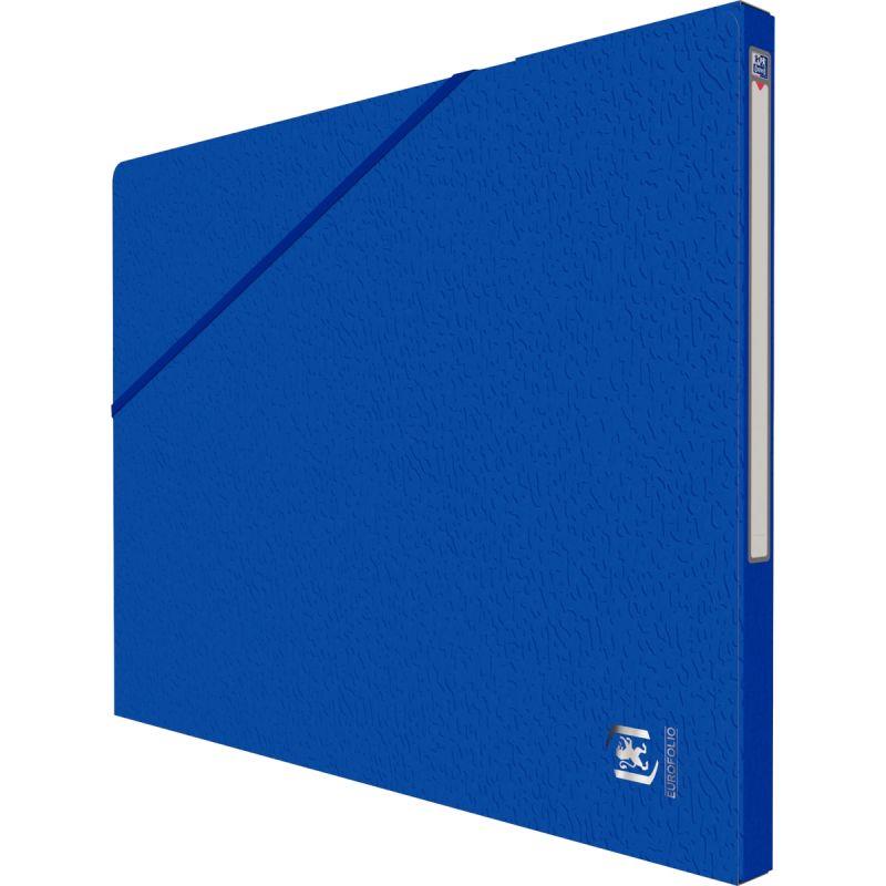Image de  Carton de 10 chemises EUROFOLIO+ ALPINA, dos 15 mm, bleu 