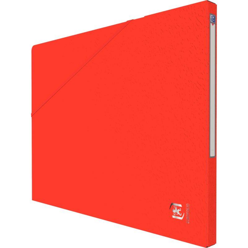 Image de  Carton de 10 chemises EUROFOLIO+ ALPINA, dos 15 mm, rouge 