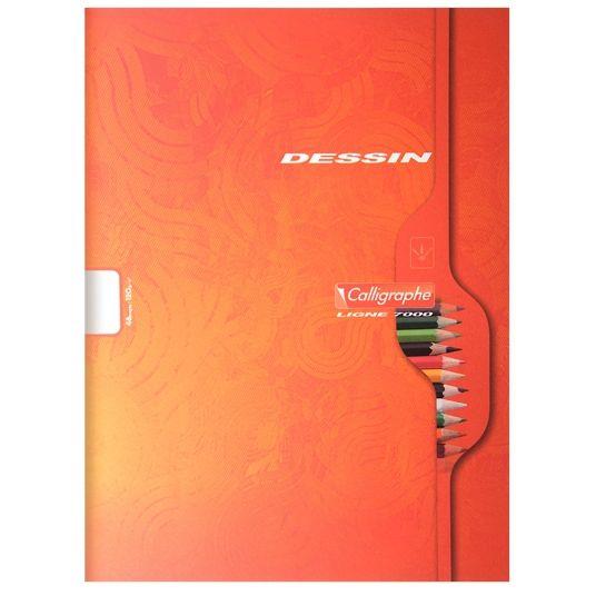 Image de  Cahier de dessin 96 pages, format 24x32 cm, uni blanc, papier 120g 