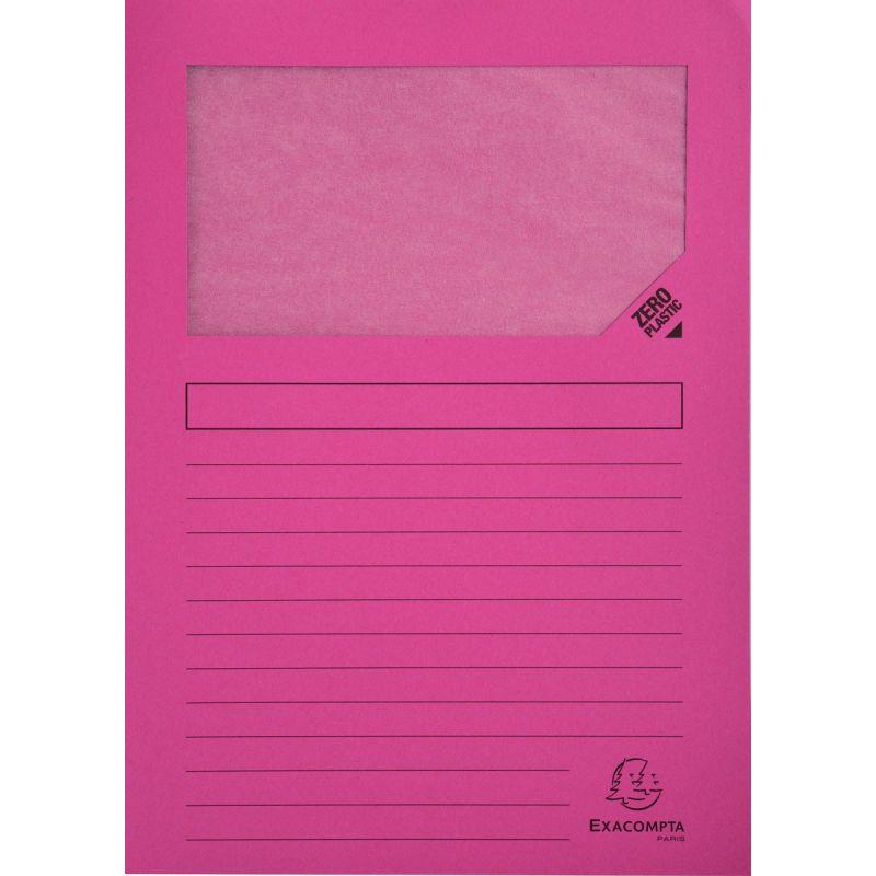Image de  Paquet de 100 pochettes coin papier FOREVER 130g, fuchsia 