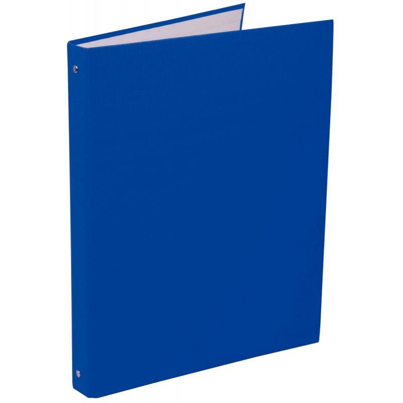 Image de  Classeur 4 anneaux en carton plastifié, format A4+, dos 2 cm, bleu 
