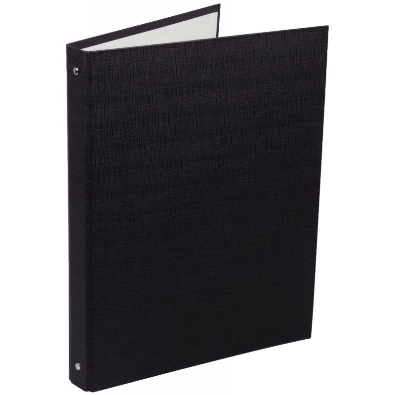Image de  Classeur 4 anneaux en carton plastifié, format A4+, dos 2 cm, noir 