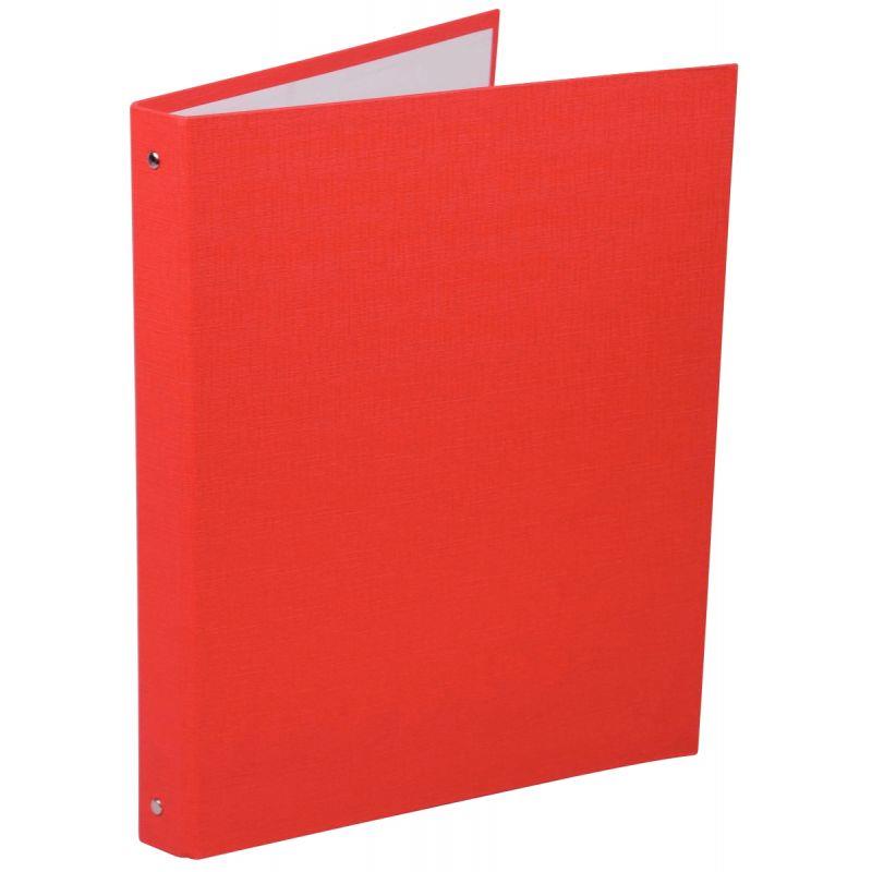 Image de  Classeur 4 anneaux en carton plastifié, format A4+, dos 2 cm, rouge 