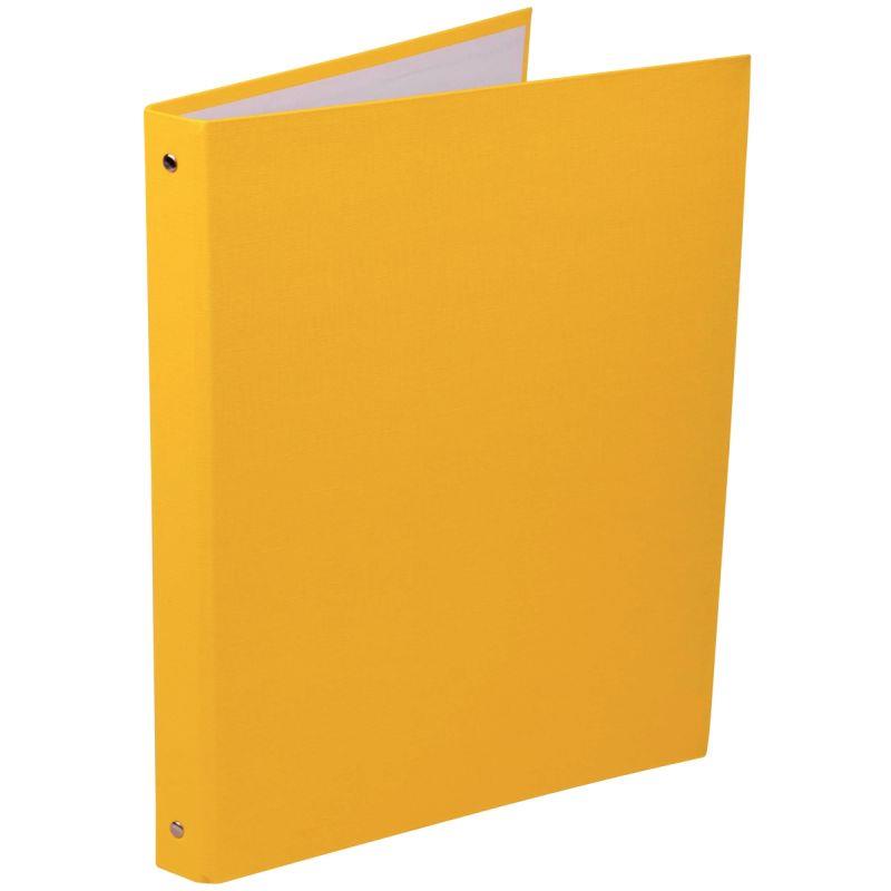 Image de  Classeur 4 anneaux en carton plastifié, format A4+, dos 2 cm, jaune 