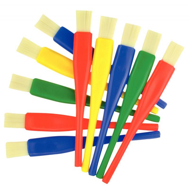 Image de  Lot de 10 pinceaux à colle, petit modèle, manche en plastique 