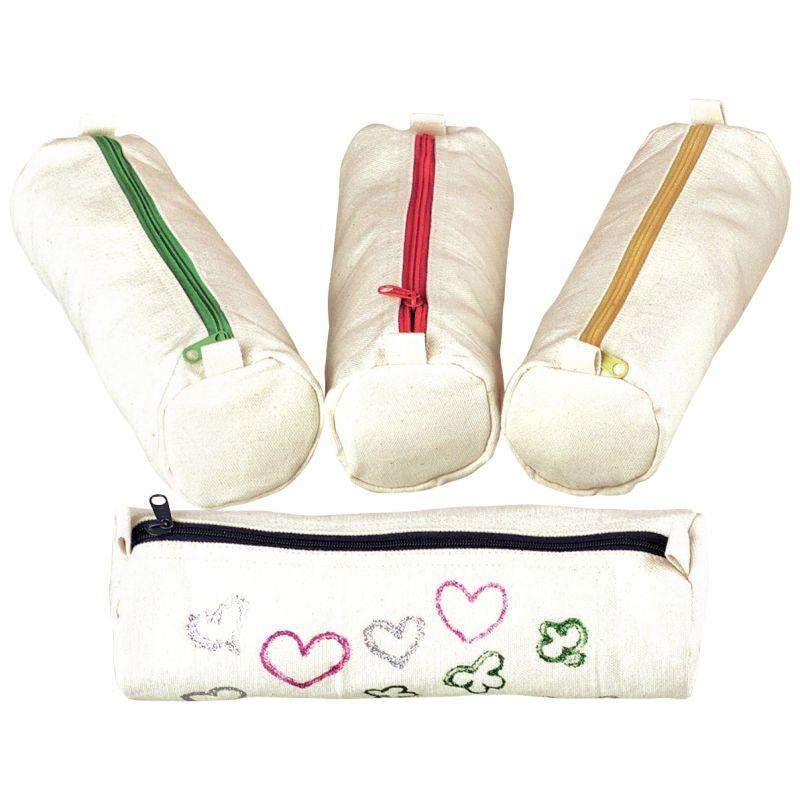 Image de  Lot de 10 trousses en coton, coloris assortis 